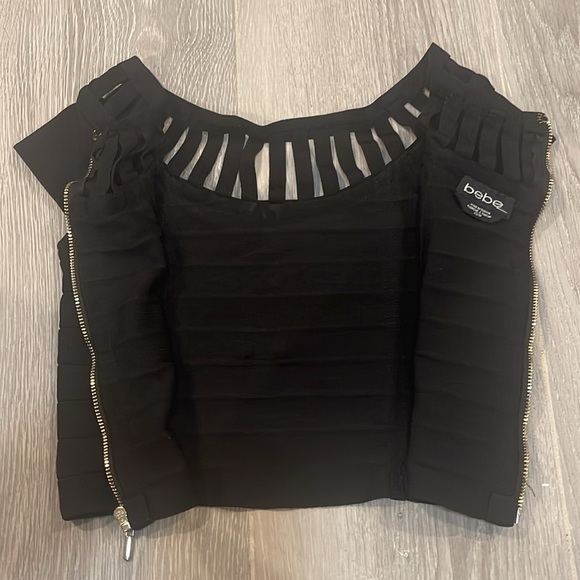 Bebe Vintage Black Blouse Size XS - Picture 8 of 12